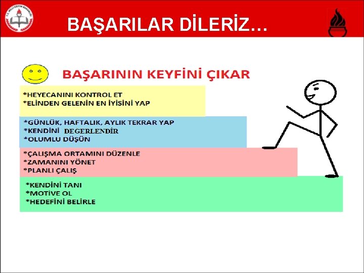 BAŞARILAR DİLERİZ… 