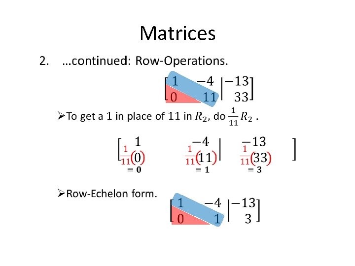 Matrices • 