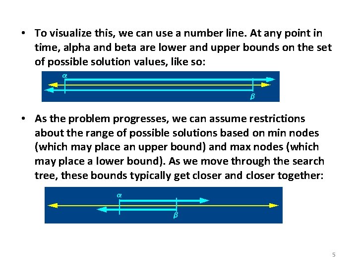 • To visualize this, we can use a number line. At any point • To visualize this, we can use a number line. At any point