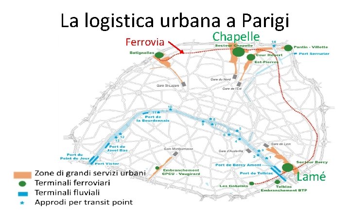 La logistica urbana a Parigi Ferrovia Chapelle Lamé 
