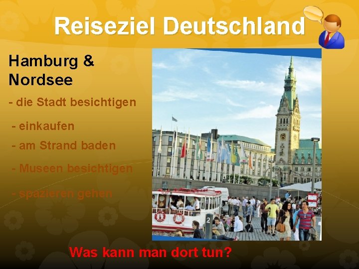 Reiseziel Deutschland Hamburg & Nordsee - die Stadt besichtigen - einkaufen - am Strand