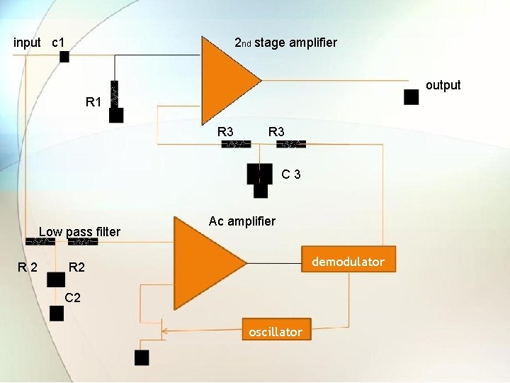 input c 1 2 nd stage amplifier output R 1 R 3 C 3