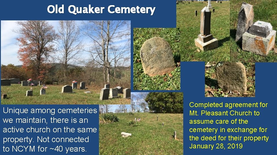 Old Quaker Cemetery � Kk Unique among cemeteries we maintain, there is an active