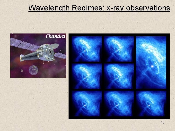 Wavelength Regimes: x-ray observations 43 