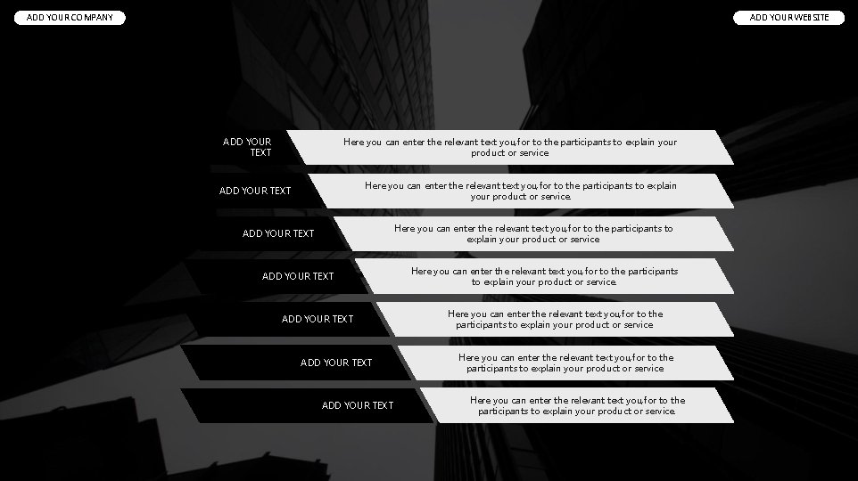 ADD YOUR COMPANY ADD YOUR WEBSITE Here you can enter the relevant text you, ADD YOUR COMPANY ADD YOUR WEBSITE Here you can enter the relevant text you,