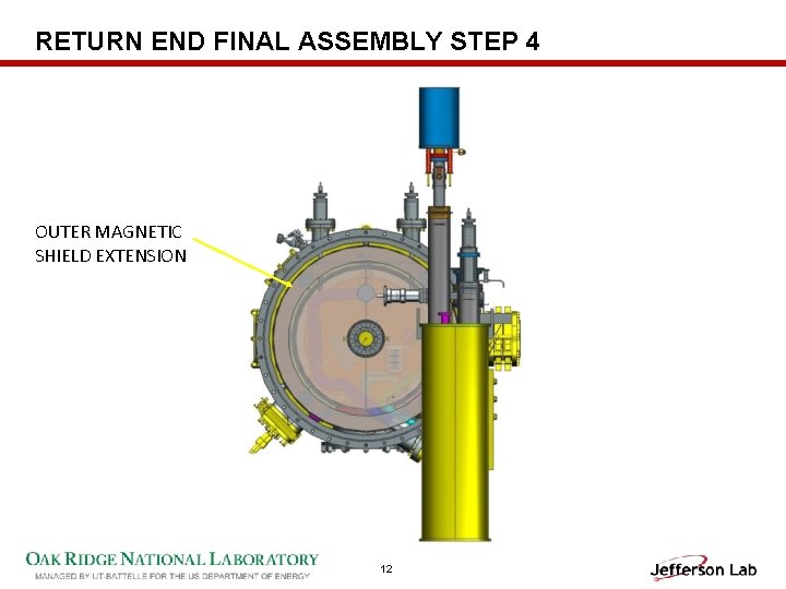 RETURN END FINAL ASSEMBLY STEP 4 OUTER MAGNETIC SHIELD EXTENSION 12 