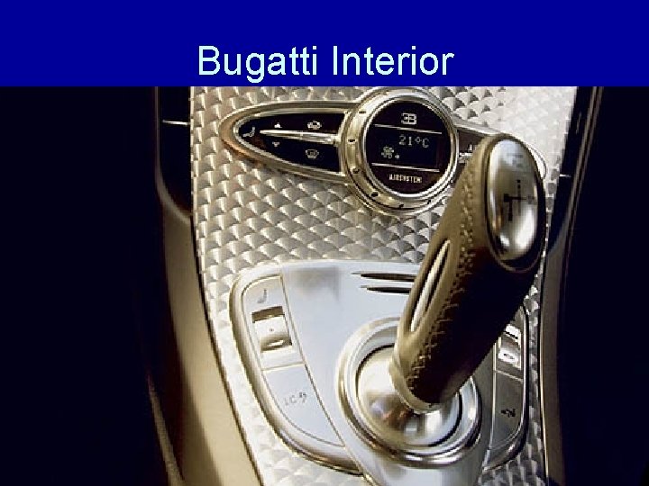 Bugatti Interior 
