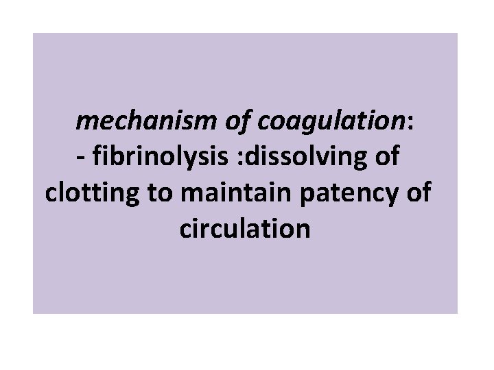 Normal blood coagulation Definition of Haemostasis refers to
