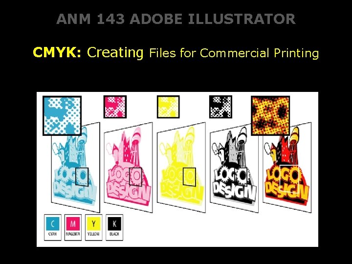 ANM 143 ADOBE ILLUSTRATOR CMYK: Creating Files for Commercial Printing 