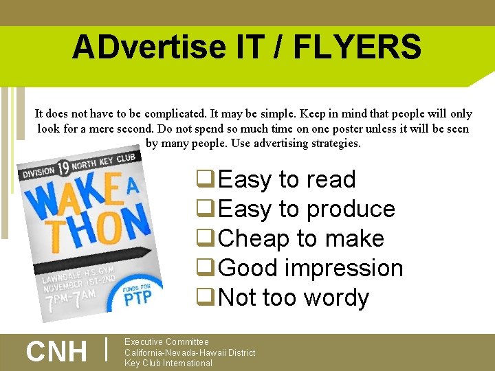 ADvertise IT / FLYERS It does not have to be complicated. It may be