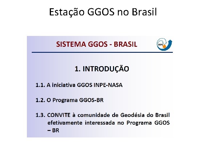 Estação GGOS no Brasil 