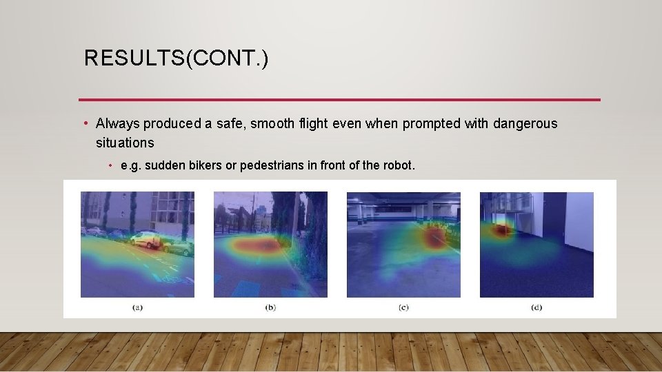 RESULTS(CONT. ) • Always produced a safe, smooth flight even when prompted with dangerous