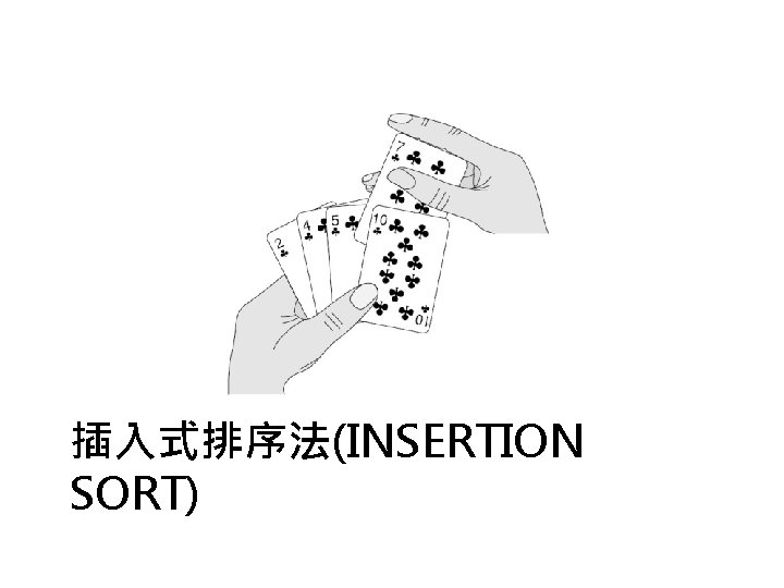 插入式排序法(INSERTION SORT) 