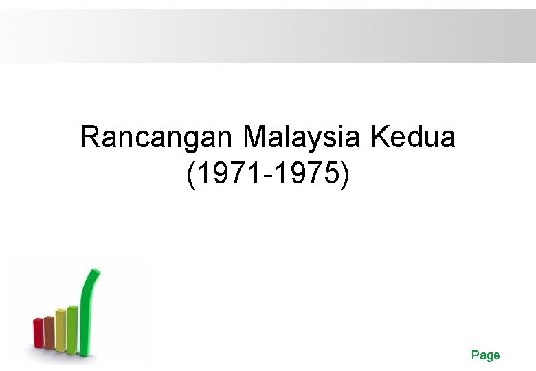 Rancangan Malaysia Kedua (1971 -1975) Free Powerpoint Templates Page 