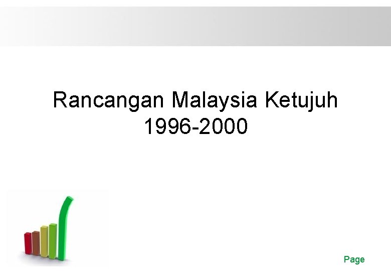 Rancangan Malaysia Ketujuh 1996 -2000 Free Powerpoint Templates Page 