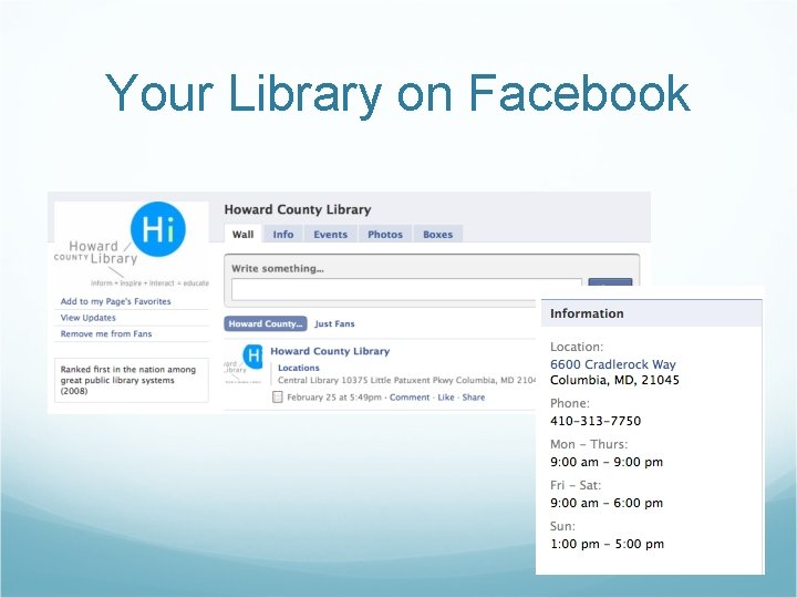 Your Library on Facebook 