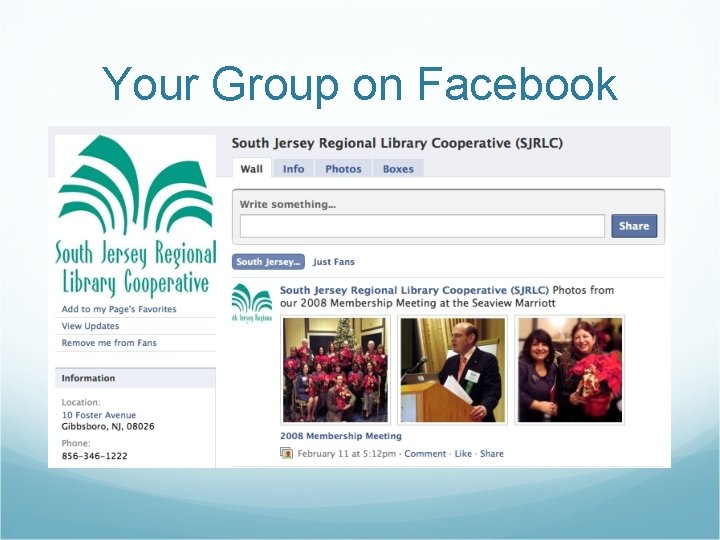 Your Group on Facebook 