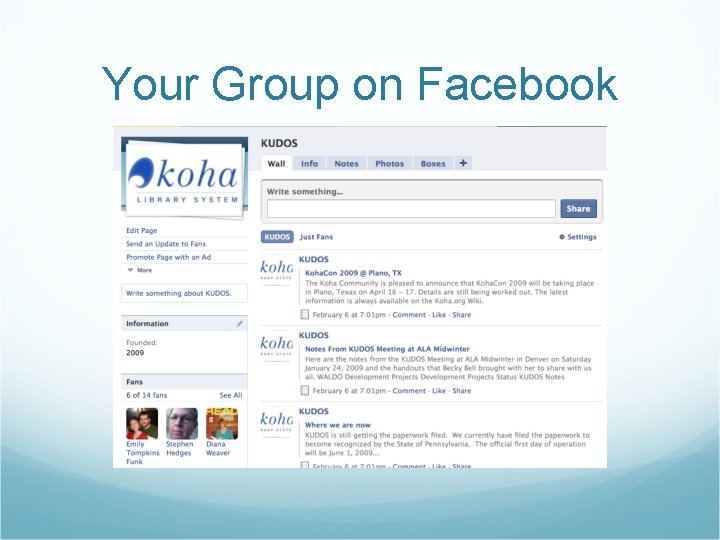 Your Group on Facebook 