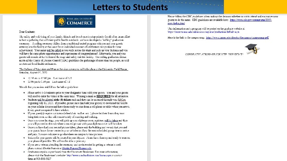 Letters to Students 