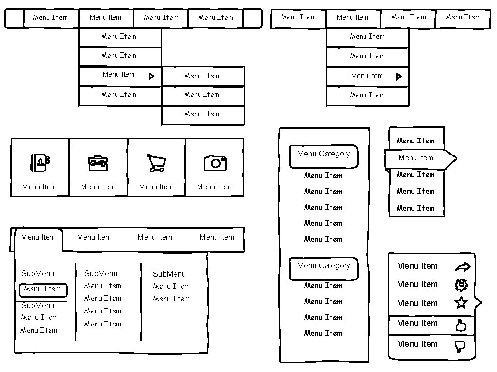 Menu Item Menu Item Menu Item Menu Item Menu Item Menu Category Menu Item