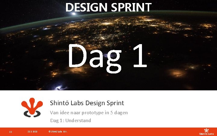 DESIGN SPRINT Dag 1 Shintō Labs Design Sprint Van idee naar prototype in 5