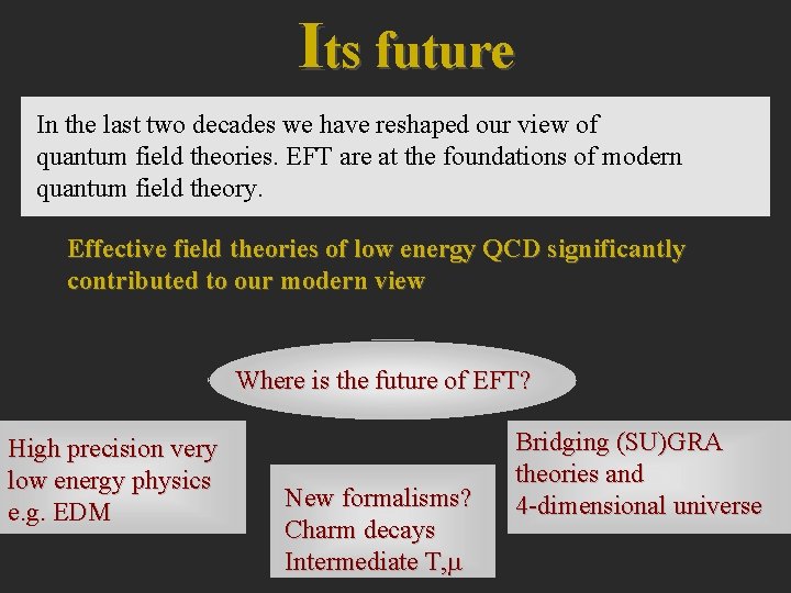 Its future In the last two decades we have reshaped our view of quantum