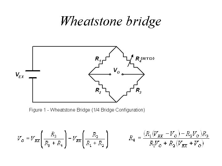 Wheatstone bridge 