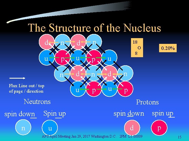 The Structure of the Nucleus d n u O 0. 20% 8 p u