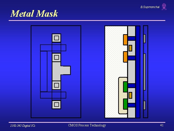 B. Supmonchai Metal Mask 2102 -545 Digital ICs CMOS Process Technology 41 