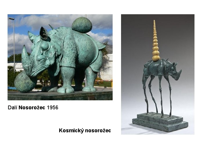 Dalí Nosorožec 1956 Kosmický nosorožec 