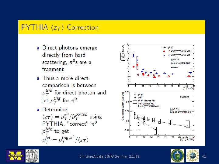 Christine Aidala, CENPA Seminar, 2/1/18 41 