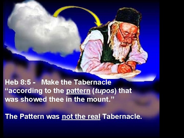Heb 8: 5 - Make the Tabernacle “according to the pattern (tupos) that was