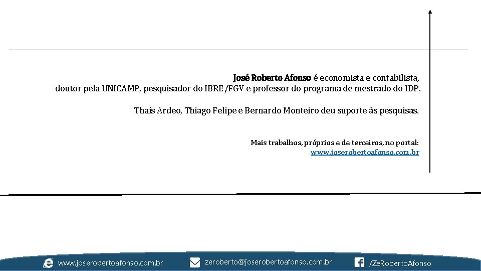 José Roberto Afonso é economista e contabilista, doutor pela UNICAMP, pesquisador do IBRE/FGV e