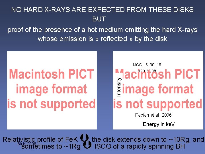 NO HARD X-RAYS ARE EXPECTED FROM THESE DISKS BUT proof of the presence of