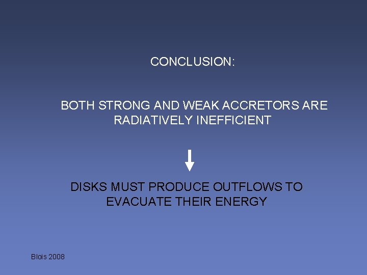 CONCLUSION: BOTH STRONG AND WEAK ACCRETORS ARE RADIATIVELY INEFFICIENT DISKS MUST PRODUCE OUTFLOWS TO
