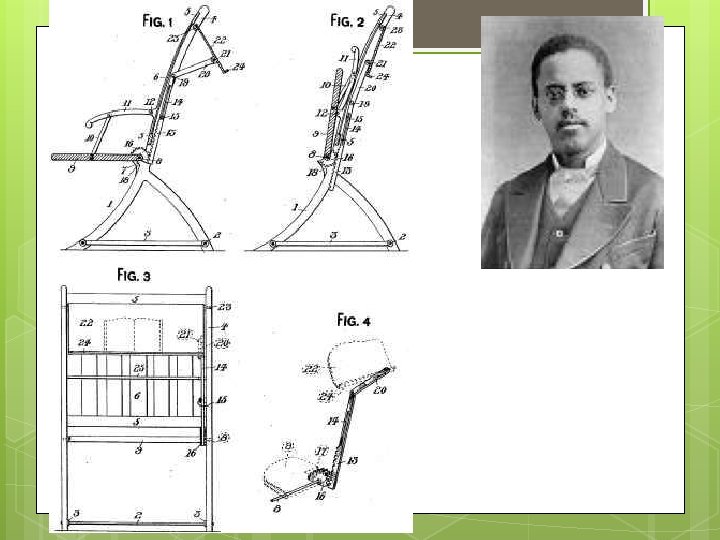 Famous Scientist: Nathaniel Alexander 1911 Patented the folding chair which was designed to be