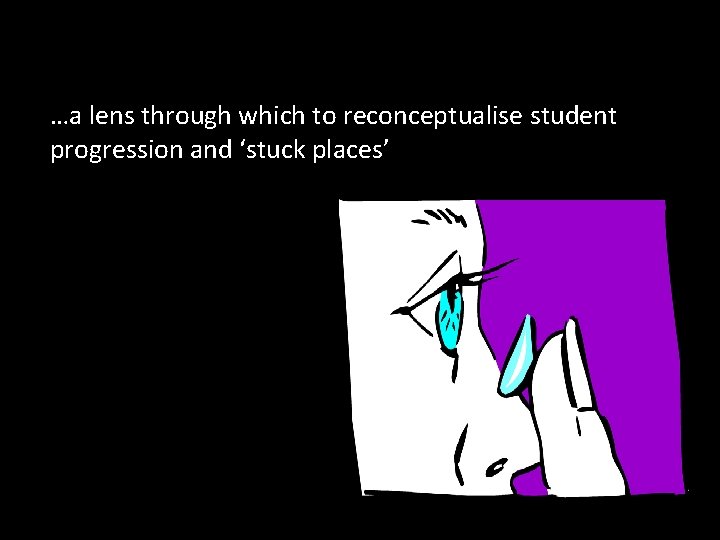 …a lens through which to reconceptualise student progression and ‘stuck places’ 