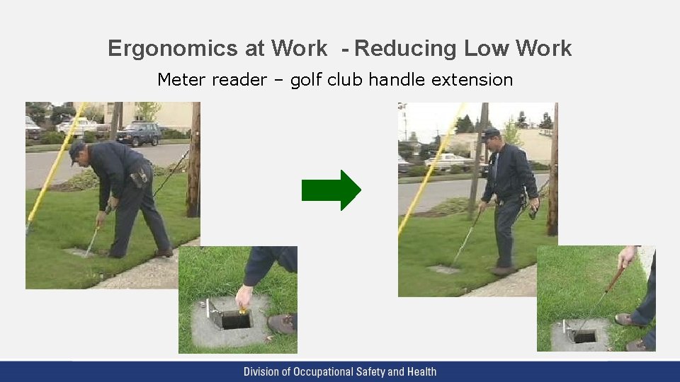 Ergonomics at Work - Reducing Low Work Meter reader – golf club handle extension