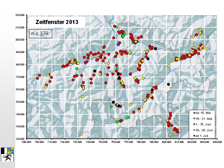 220. 000 Zeitfenster 2013 210. 000 n = 379 200. 000 190. 000 180.