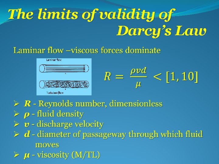 The limits of validity of Darcy’s Law 