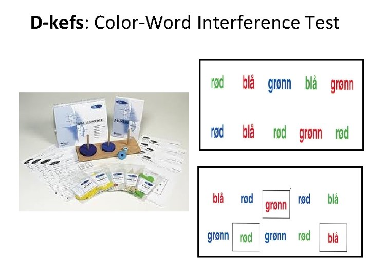 D-kefs: Color-Word Interference Test 