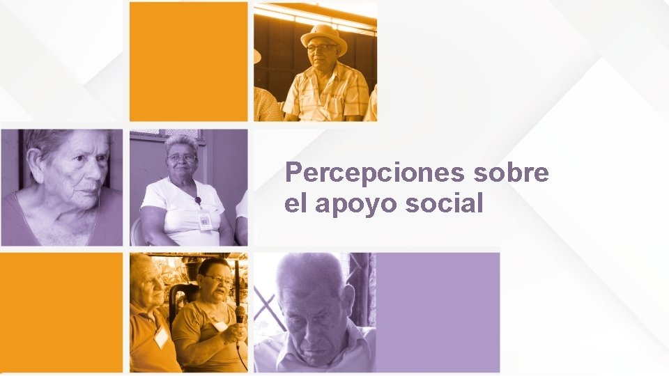 Percepciones sobre el apoyo social 