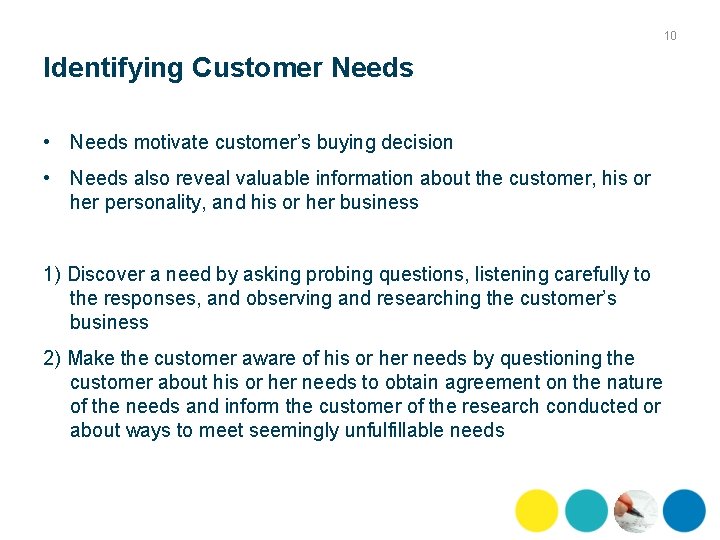 What Questions To Ask To Identify Customer Needs Customer Satisfaction Unit 5 Retail Agribusiness Sales Lesson