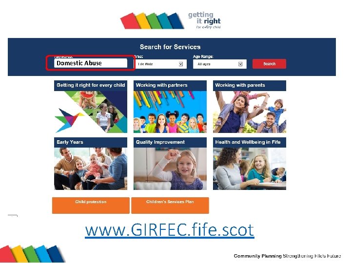 Domestic Abuse www. GIRFEC. fife. scot 