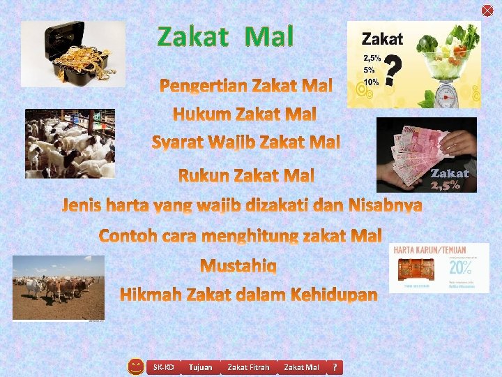 Zakat Mal SK-KD Tujuan Zakat Fitrah Zakat Mal ? 