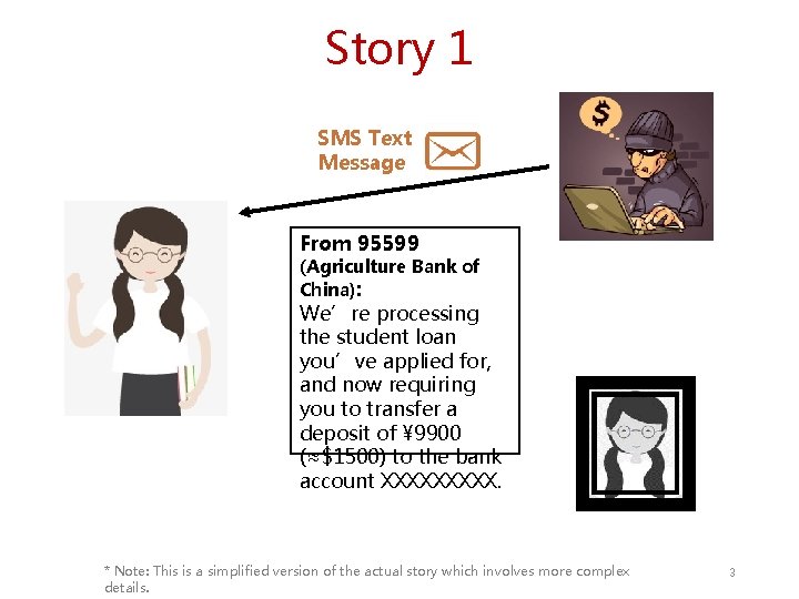 Story 1 SMS Text Message From 95599 (Agriculture Bank of China): We’re processing the