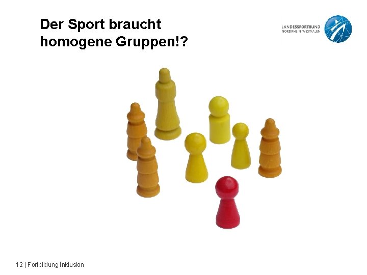 Der Sport braucht homogene Gruppen!? 12 | Fortbildung Inklusion 