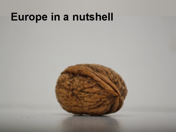 Europe in a nutshell 