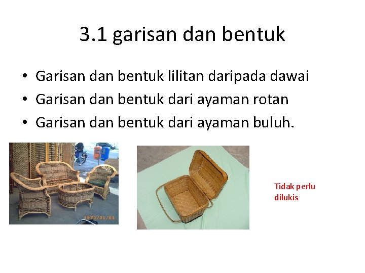 3. 1 garisan dan bentuk • Garisan dan bentuk lilitan daripada dawai • Garisan
