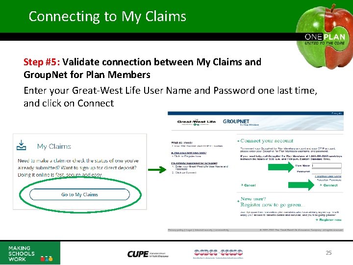 Connecting to My Claims Step #5: Validate connection between My Claims and Group. Net